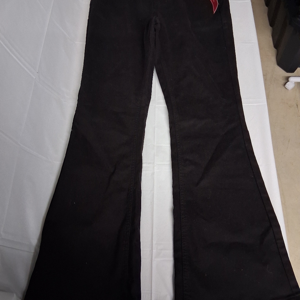 Guess Womans Black Flared Jeans